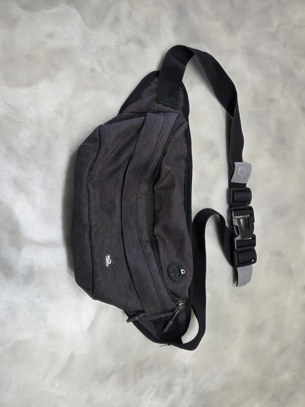 Waterfly Black Fannie Pack/Belt Bag - Minimal Everyday Carry